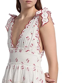 Soira Cherry Print Minidress