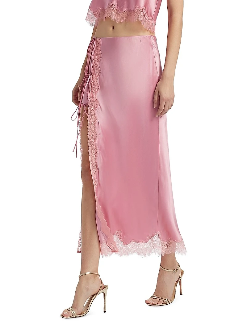 Calder Satin Maxi Skirt