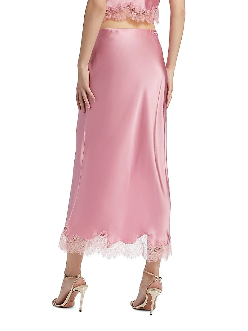 Calder Satin Maxi Skirt