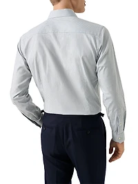 Slim-Fit Tattersall Check Button-Front Shirt