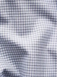 Contemporary-Fit Melange Neat Check Button-Front Shirt