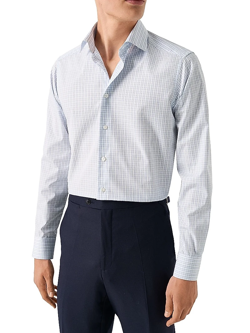 Contemporary-Fit Check Elevated Shirt