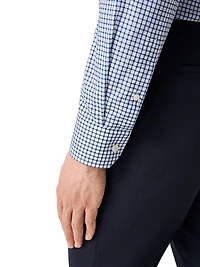 Slim-Fit Grid Check Button-Front Shirt