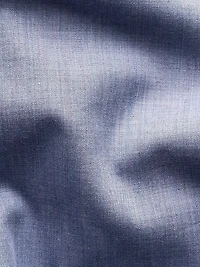 Slim-Fit Melange Solid Button-Front Shirt