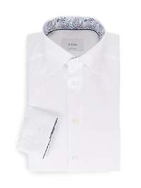 Contemporary Fit Paisley Twill Shirt