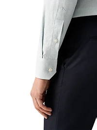 Contemporary-Fit Neat Check Button-Front Shirt