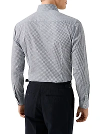 Contemporary-Fit Medallion Button-Front Shirt