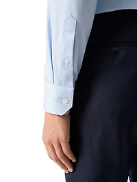 Contemporary-Fit Textured Solid Elevated Shirt