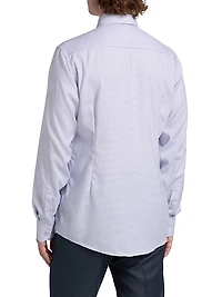 Contemporary-Fit Striped Elevated Cotton Shirt
