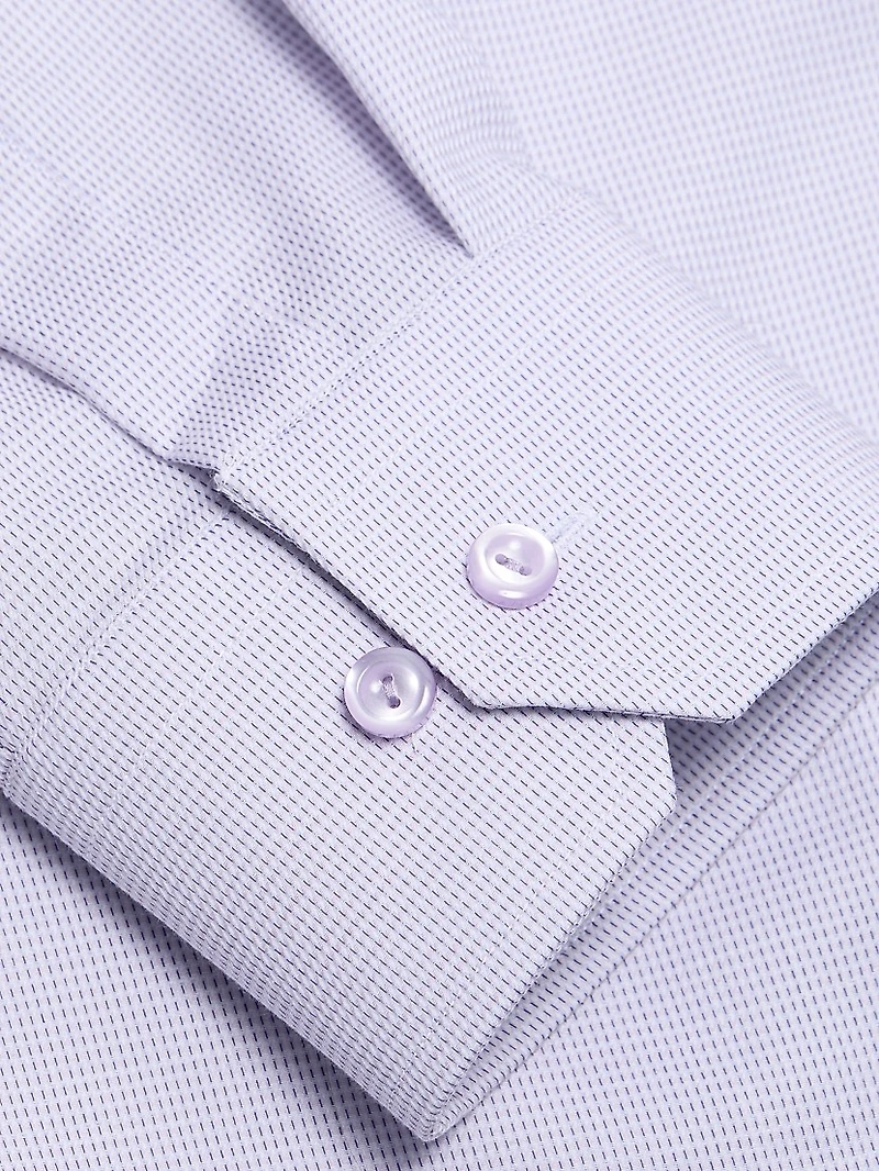 Contemporary-Fit Striped Elevated Cotton Shirt