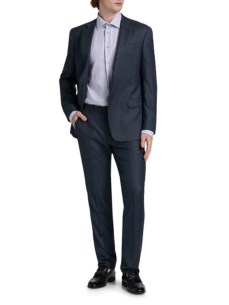 Contemporary-Fit Striped Elevated Cotton Shirt