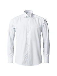 Contemporary-Fit Striped Button-Front Shirt