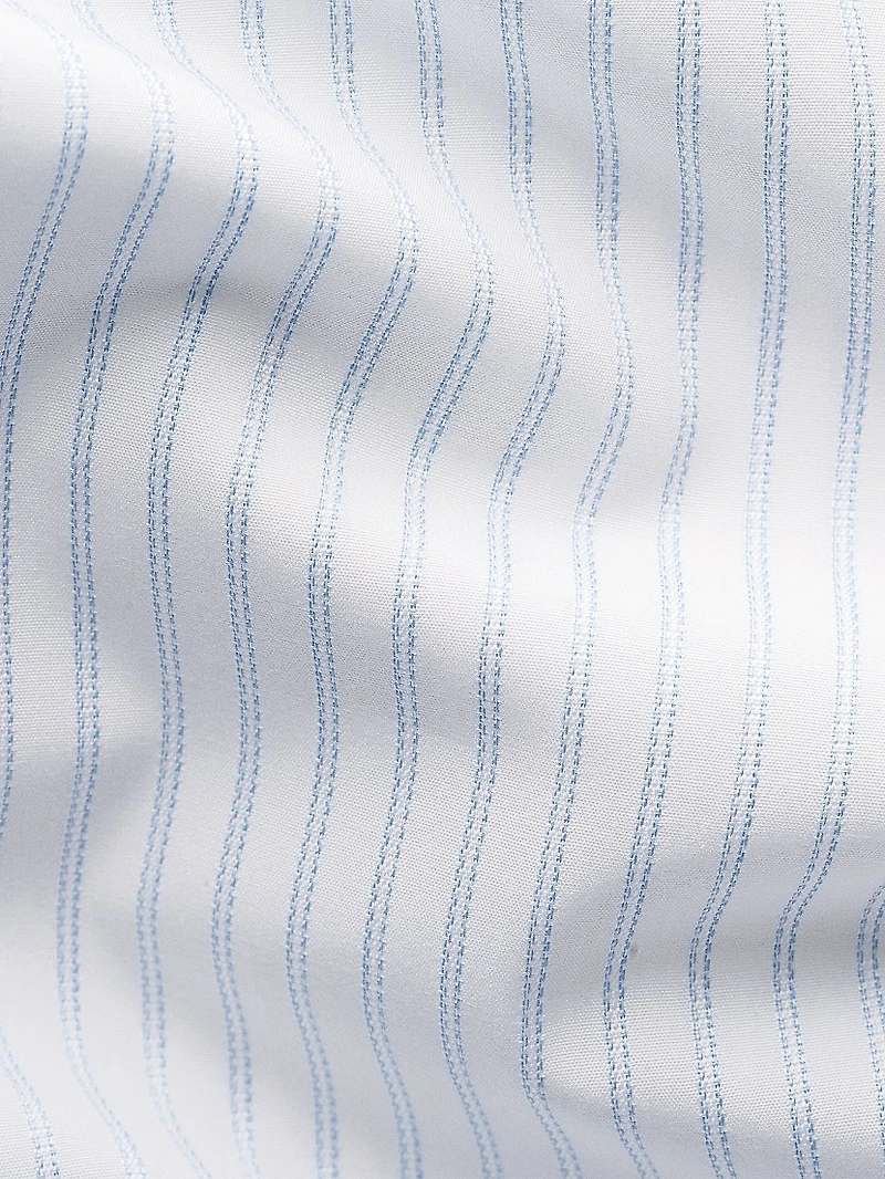 Contemporary-Fit Striped Button-Front Shirt