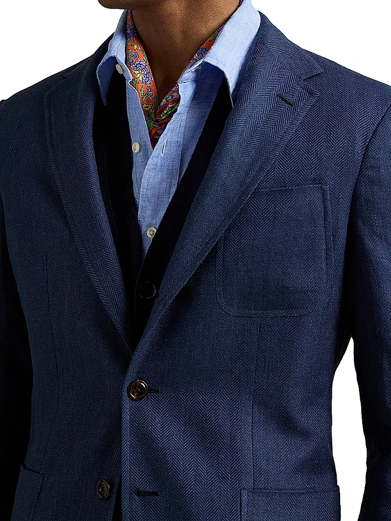 Polo Tailored Herringbone Sport Coat