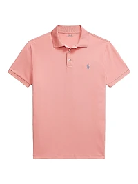 Custom-Slim-Fit Stretch Mesh Polo Shirt