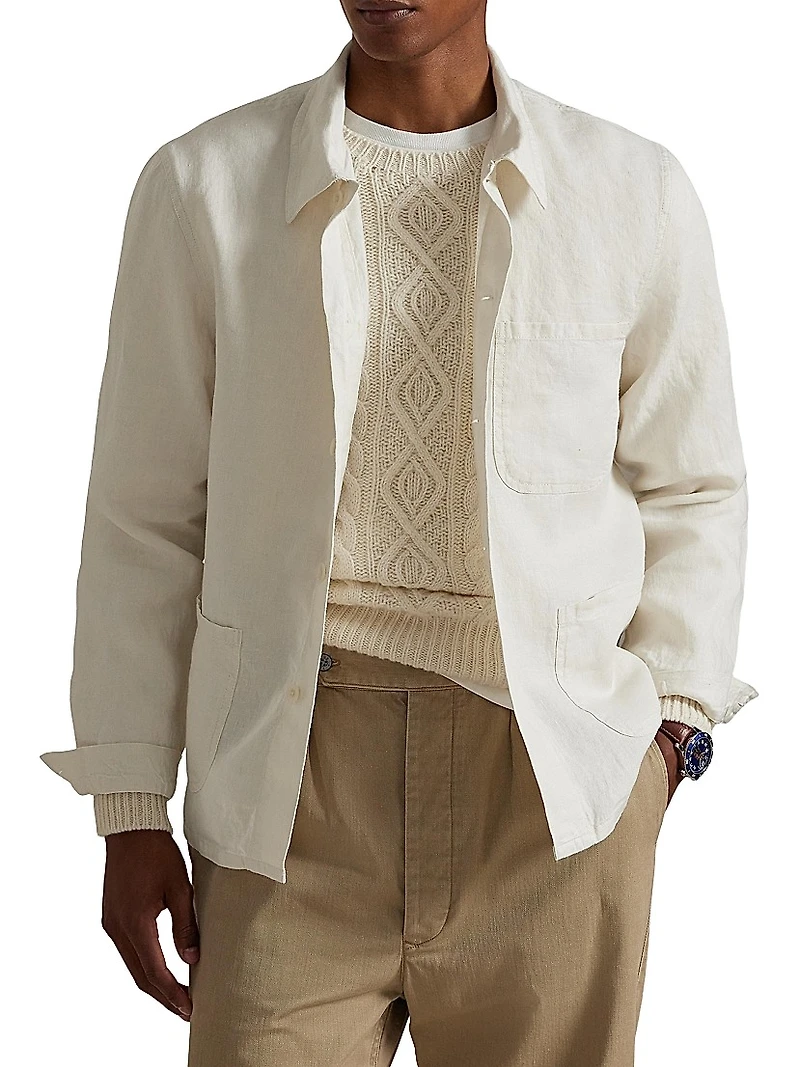 Linen Utility Jacket