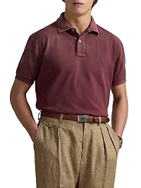 Original-Fit Mesh Polo Shirt