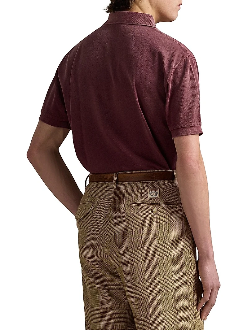 Original-Fit Mesh Polo Shirt