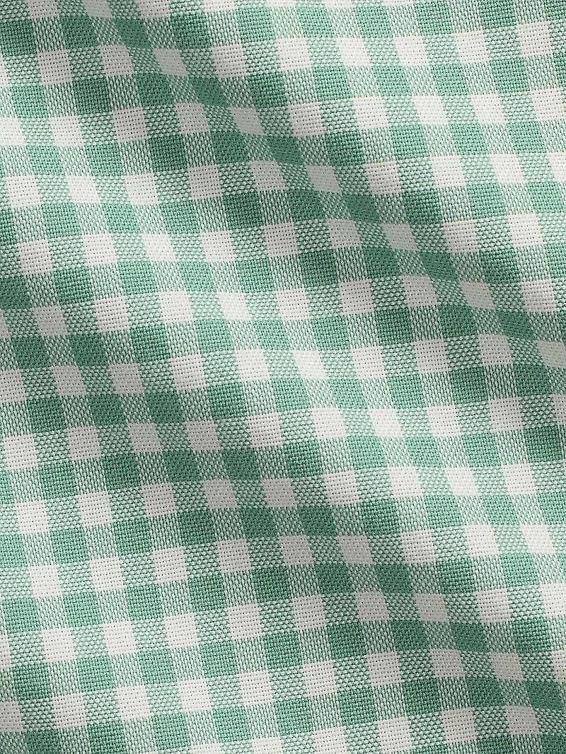 Classic Fit Gingham Oxford Camp Shirt