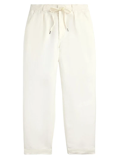 Lateef Relaxed-Fit Pleated Linen Pants