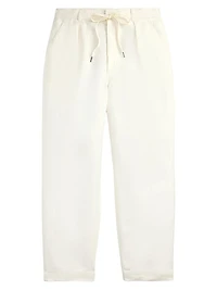 Lateef Relaxed-Fit Pleated Linen Pants