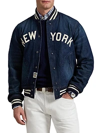 Yankees Denim Bomber Jacket