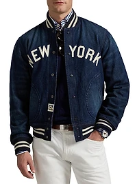 Yankees Denim Bomber Jacket