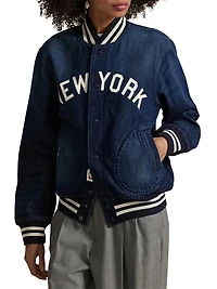 Yankees Denim Bomber Jacket