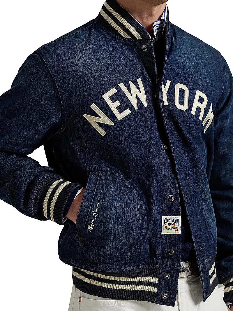 Yankees Denim Bomber Jacket