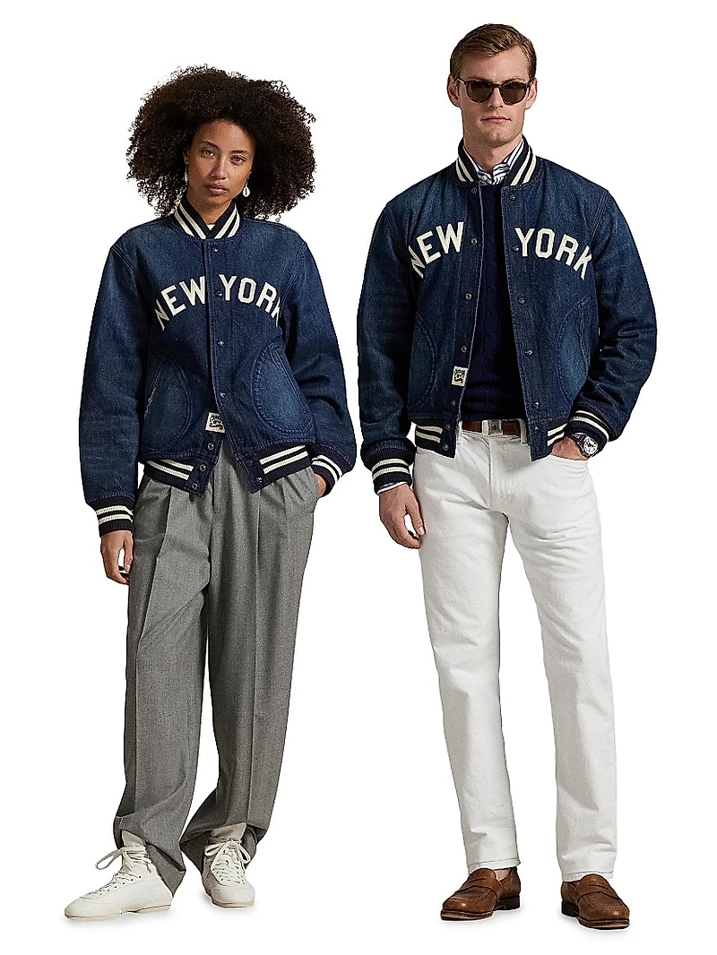 Yankees Denim Bomber Jacket