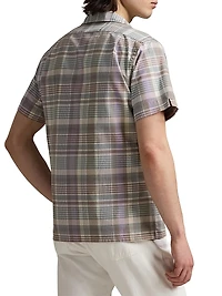 Classic Oxford Plaid Short-Sleeve Shirt
