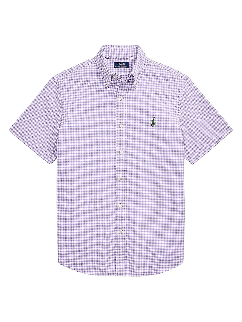 Classic Fit Gingham Oxford Shirt