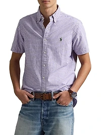 Classic Fit Gingham Oxford Shirt
