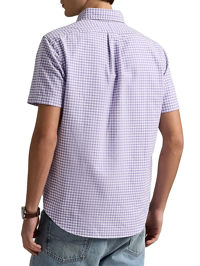 Classic Fit Gingham Oxford Shirt