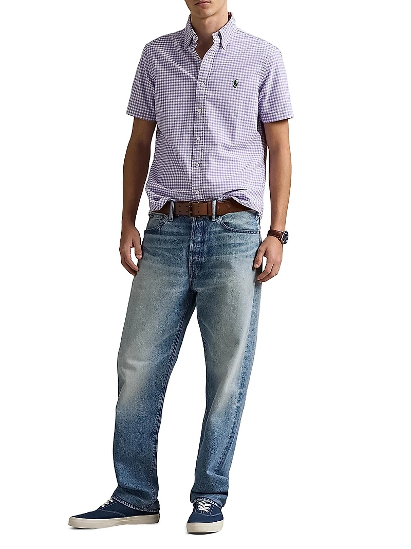 Classic Fit Gingham Oxford Shirt