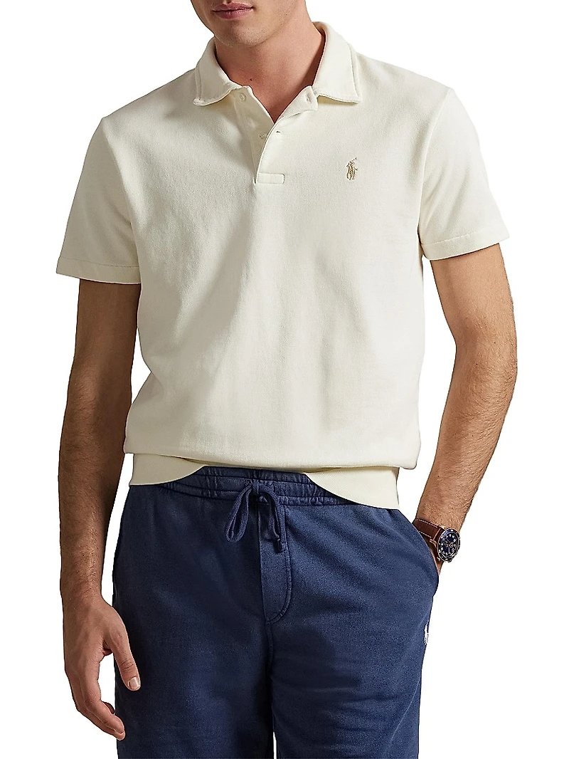 Loopback Fleece Polo Sweatshirt