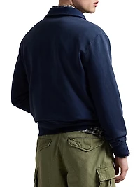 Fleece Half-Zip Collared Pullover