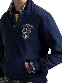 Fleece Half-Zip Collared Pullover
