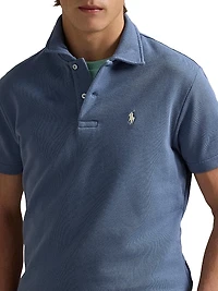 Loopback Fleece Polo-Collar Sweatshirt