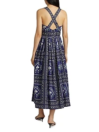 Cleo Printed Cotton Maxi Dress