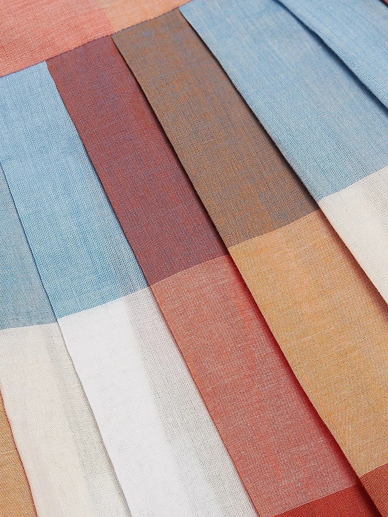 Lennon Plaid Cotton Midi-Dress