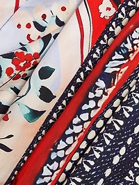 April Printed Cotton Midi-Dress