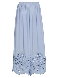 Heron Eyelet Wide Leg Pants