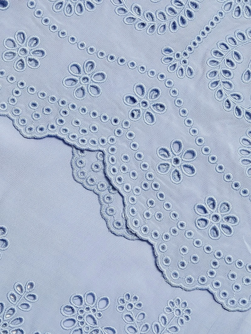 Heron Eyelet Wide Leg Pants