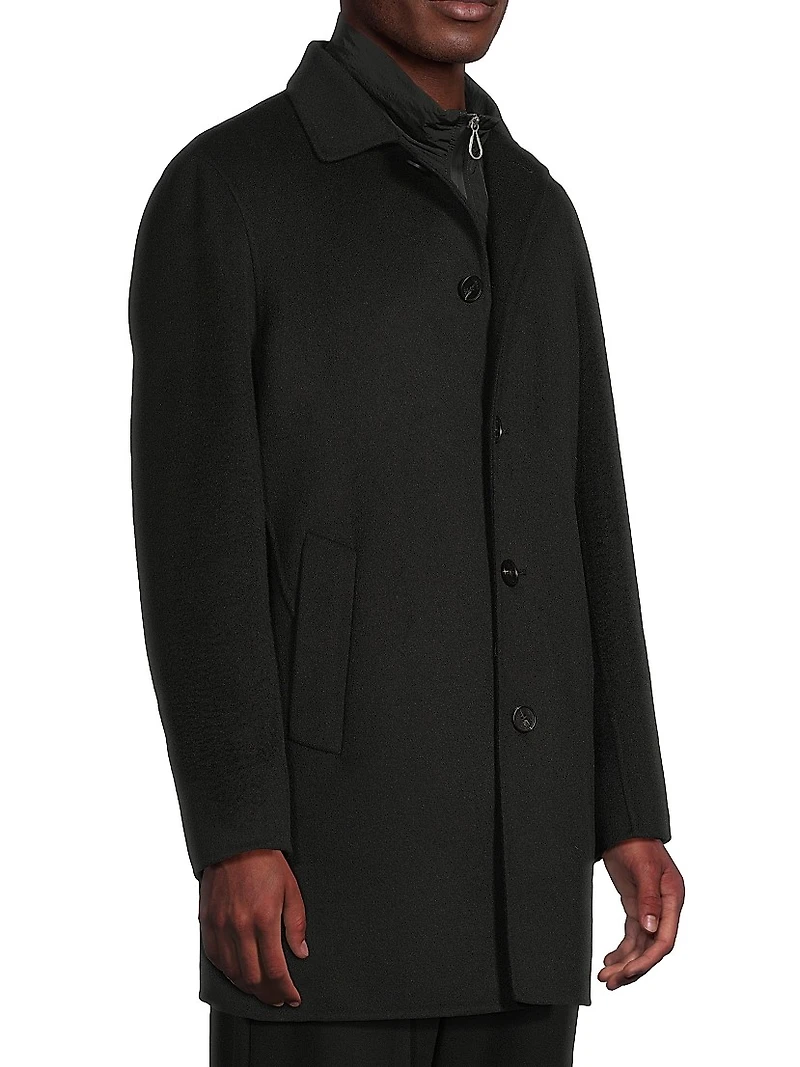 Alfredo Wool Layered Car Coat