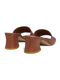 Soleil Leather 55MM Heeled Mules