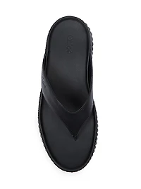 Nama Leather Wedge Sandals