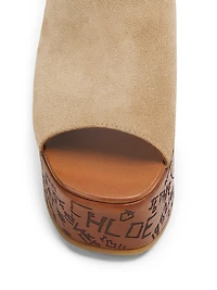 Maxime Suede Wedge Sandals