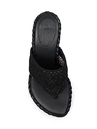 Isla Woven Thong Sandals