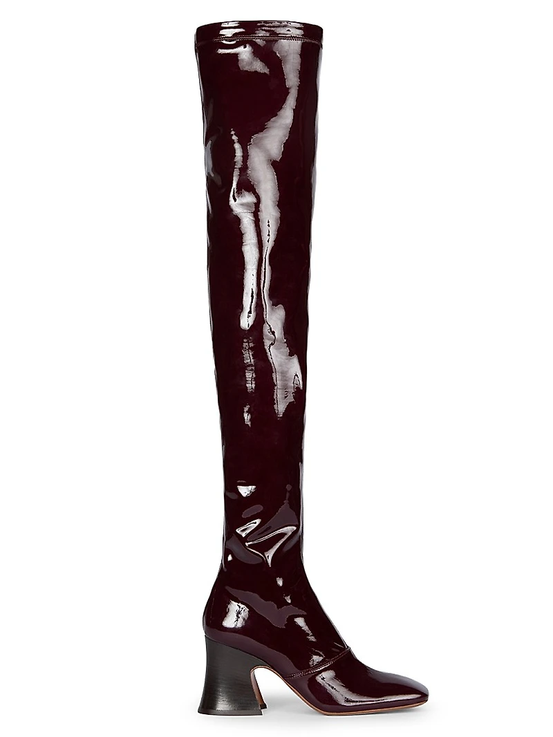 Janis Tall Shaft Patent Leather Boots